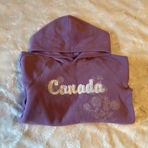 2/$25 Old Navy Purple Fleece Hoodie Girls Size M
